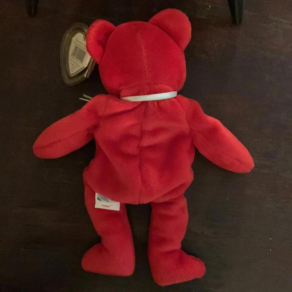 🍁Ty Osito Beanie Baby red bear. DOB 2/5/99 - Picture 2 of 9